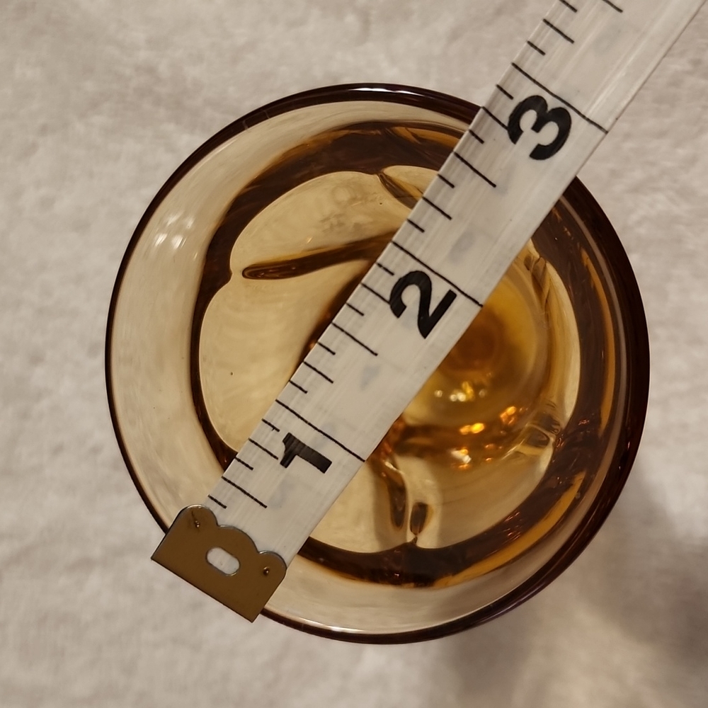 Elegant Vintage Amber Jamestown Fostoria Water Goblet  | Set of 3 - Picture 11 of 11
